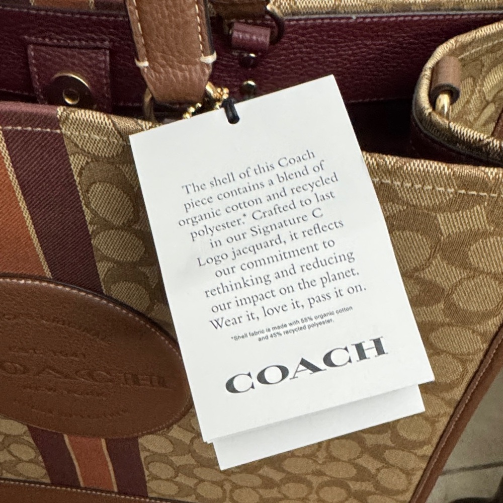 Coach Burgundy and Black Interior Bag - Picture 5 of 6